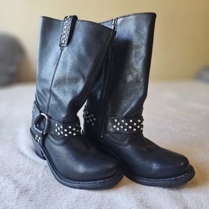 Harley Davidson leather boots with Rhinestone 7 women's